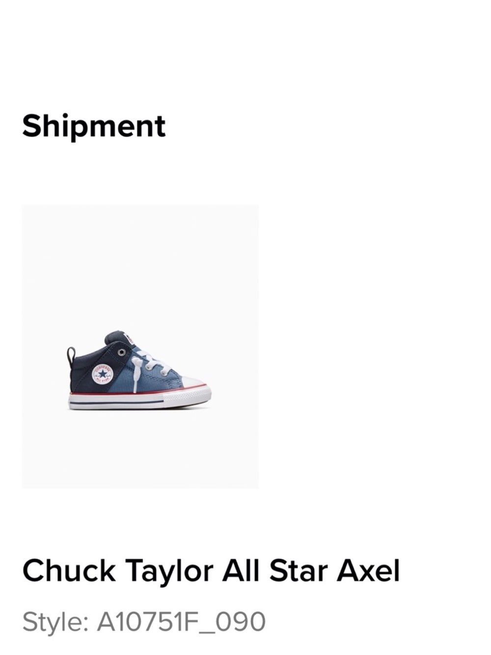 Converse Kids Navy and White High-Top Sneakers